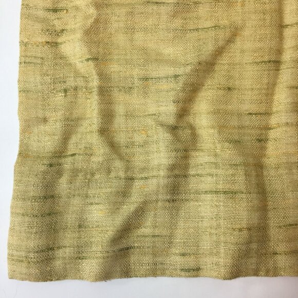 Vintage 1950s Drapes Curtains Weighted Corners Orange Green Woven Lined 46"x44" - Picture 4 of 7